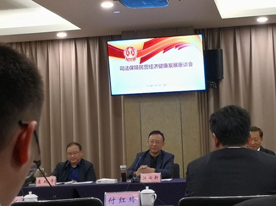 全国人大代表、方大集团董事长熊建明参加司法保障民营经济健康发展座谈会